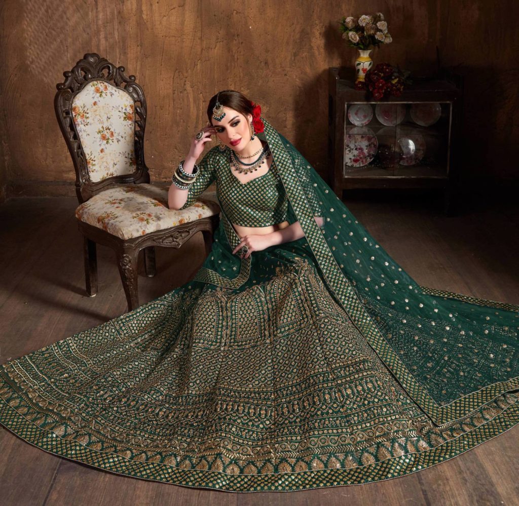 Semi shop bridal lehenga